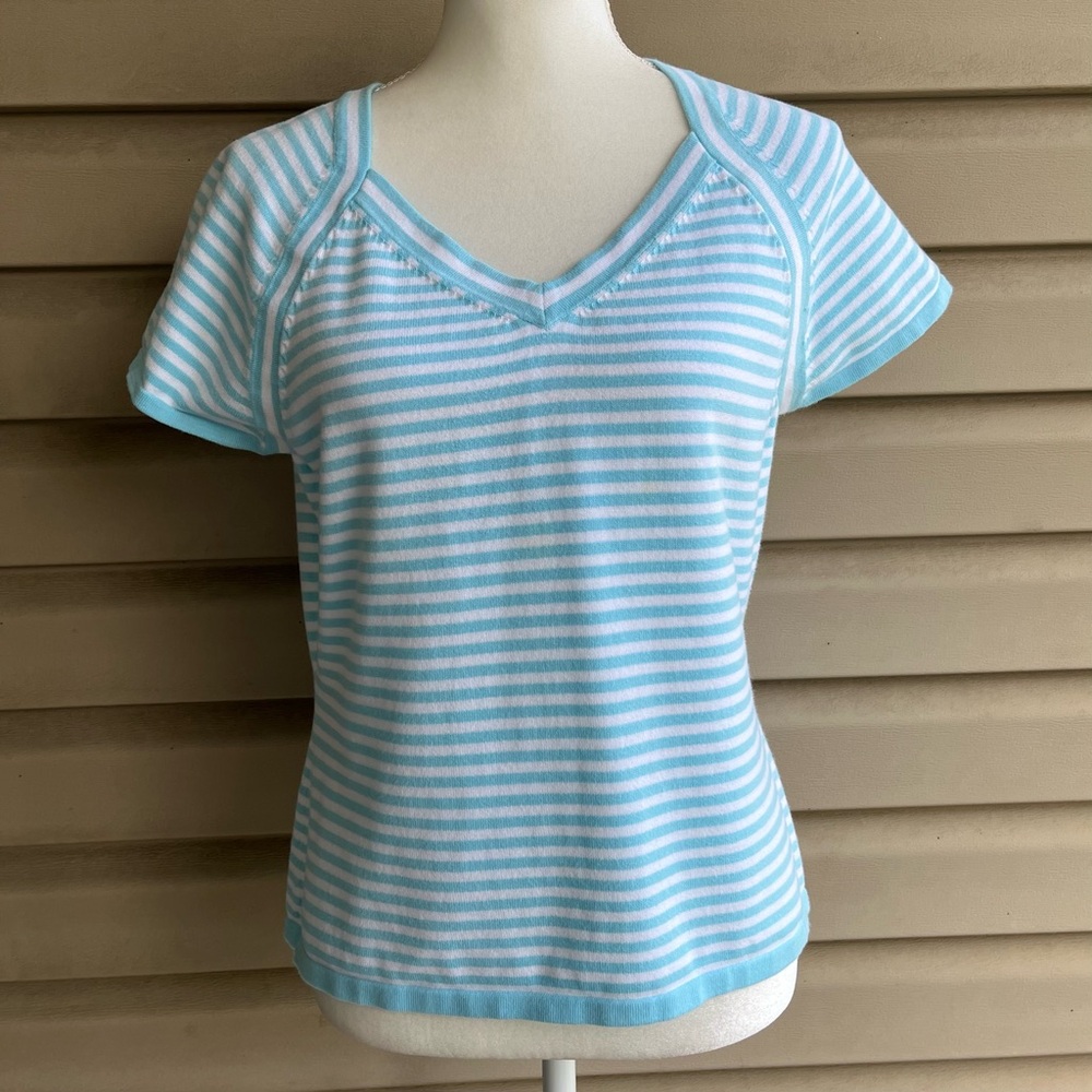 •Talbots• Lightweight Short Sleeve Sweater - Size Large